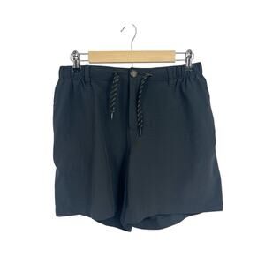 Chubbies Black Flat Front Athletic Shorts Large Boys